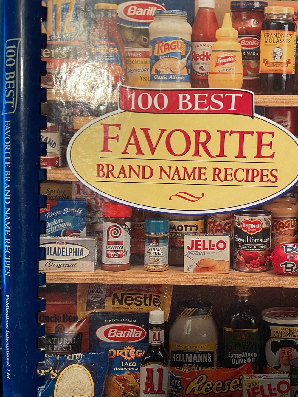 Vintage spiral Brands 100 Best Favorite Brand Name Recipes Hardcover Cookbook